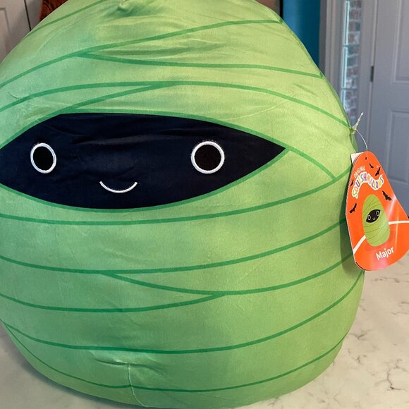 Halloween Squishmallow Major Green Mummy Large - 2022 Exclusive Rare size - New! - Picture 4 of 7